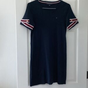 Tommy Hilfiger Navy Dress with Red and White Accents